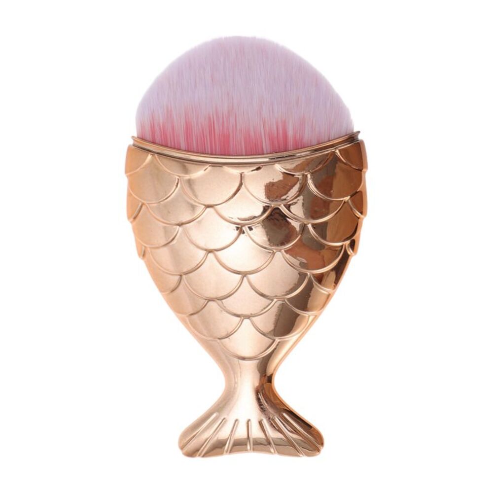 Makeup Durable Cosmetic Brush Gold Tone